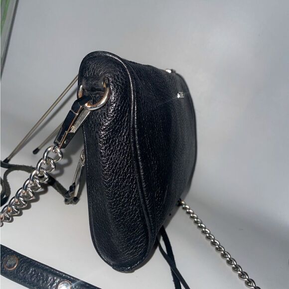 Rebecca Minkoff Leather Crossbody Black Small - Picture 5 of 9